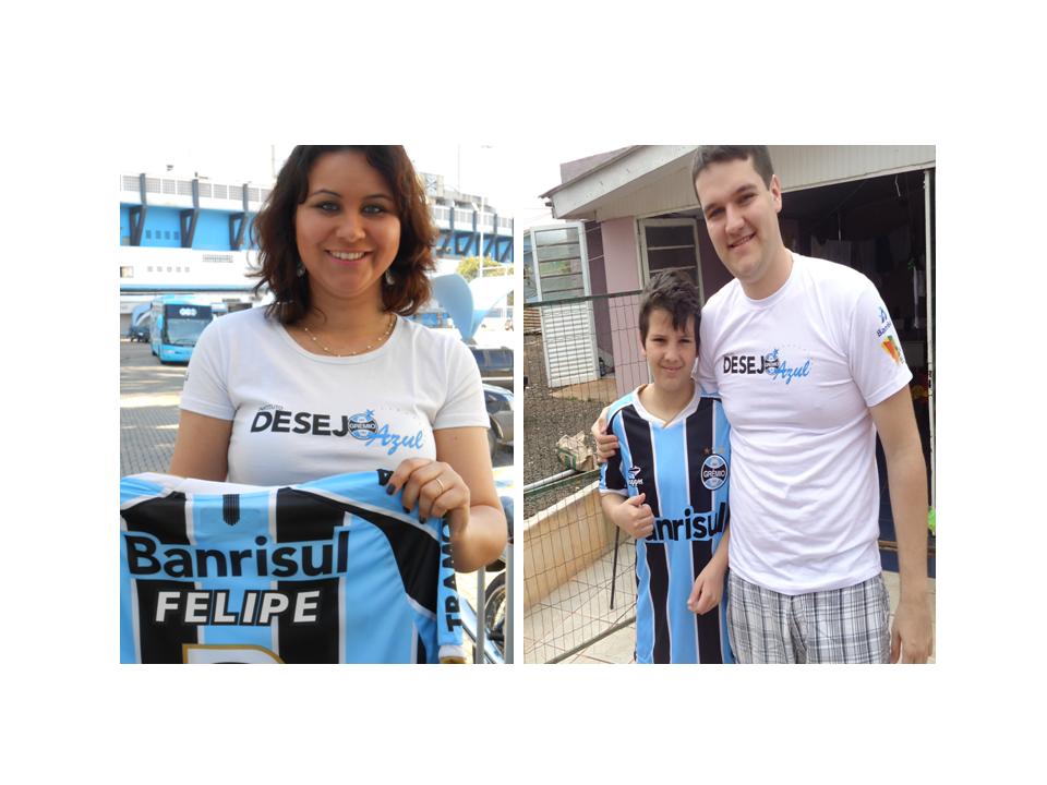 Felipe que faz tratamento no HCSA havia recebido alta e foi para sua cidade natal Tapejara. E foi para lá que enviamos a camiseta oficial do Grêmio personalizada com seu nome. Para tanto em Porto Alegre a voluntária Aldanete Nascente postou pelo Correio e o Cônsul do Tricolor naquela cidade Francisco Baccega tratou de levar em mãos ao gremistão Felipe. É a corrente do bem se formando novamente